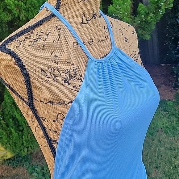 NEW Halterneck Mini Dress with Open Back - Picture 6 of 17